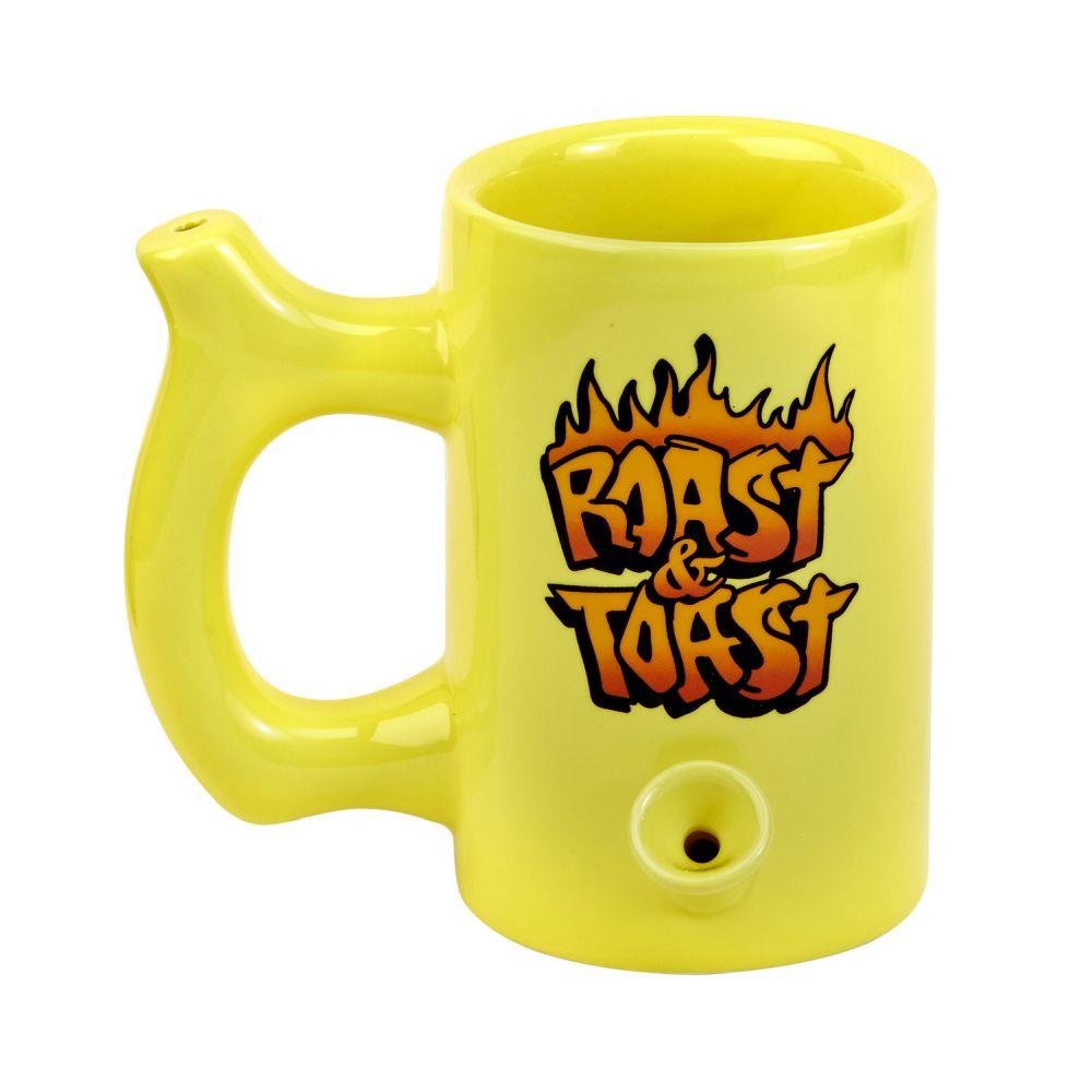 Roast & Toast Ceramic Mug Pipe - Various Styles - (1 Count)