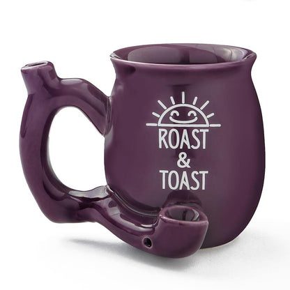 Roast & Toast Ceramic Mug Pipe - Various Styles - (1 Count)