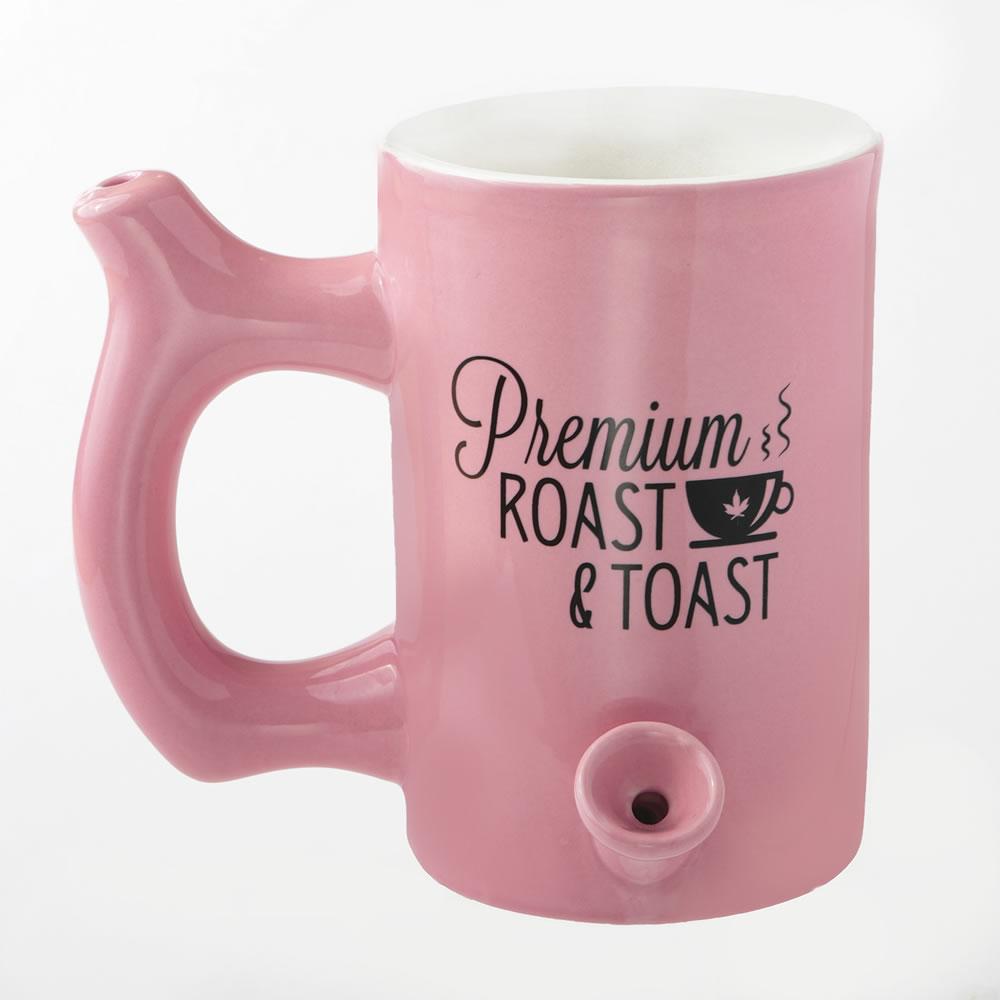 Roast & Toast Ceramic Mug Pipe - Various Styles - (1 Count)