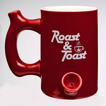 Roast & Toast Ceramic Mug Pipe - Various Styles - (1 Count)