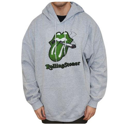 Sudadera con capucha Rolling Stoner - Gris - Varios tamaños - (1 o 3 unidades)