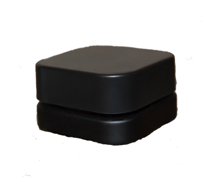 SAMPLE of Qube 9mL Square Glass Concentrate Jar - Clear, Opaque Black, or Opaque White Child Resistant - (1 Count SAMPLE)