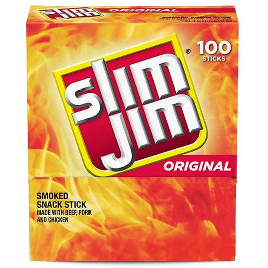 Slim Jim Original Beef Sticks - (100 Count Display)