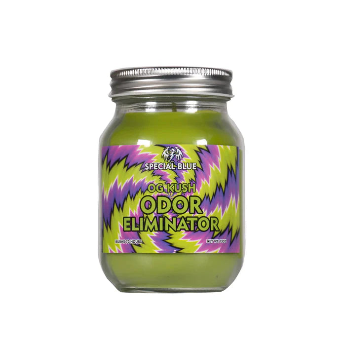 Special Blue Odor Eliminator Candle - Various Scents - ( Various Counts)