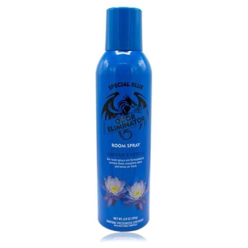 Spray eliminador de olores azul especial 6.9 oz - Garden Exotica - (1 - 12 unidades)