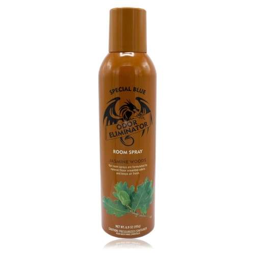 Spray eliminador de olores azul especial 6.9 oz Jasmine Woods - (1-12 unidades)