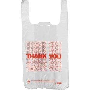 Thank You Bags - White - 1/6 (500 - 10,000 Count)