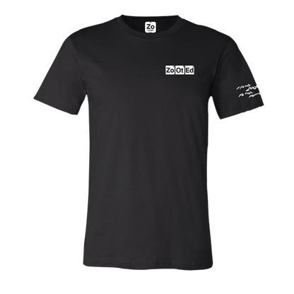 Camisa unisex negra con logo zooted