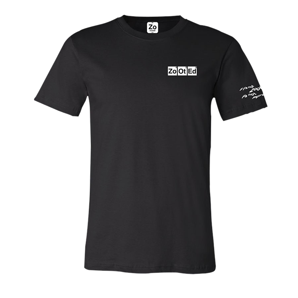 Camisa unisex negra con logo zooted