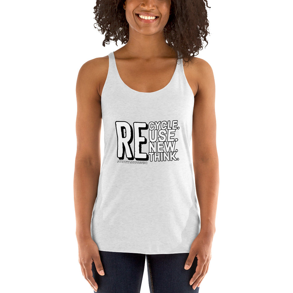 REUSE Women's Racerback Tank - Smoke N’ Poke