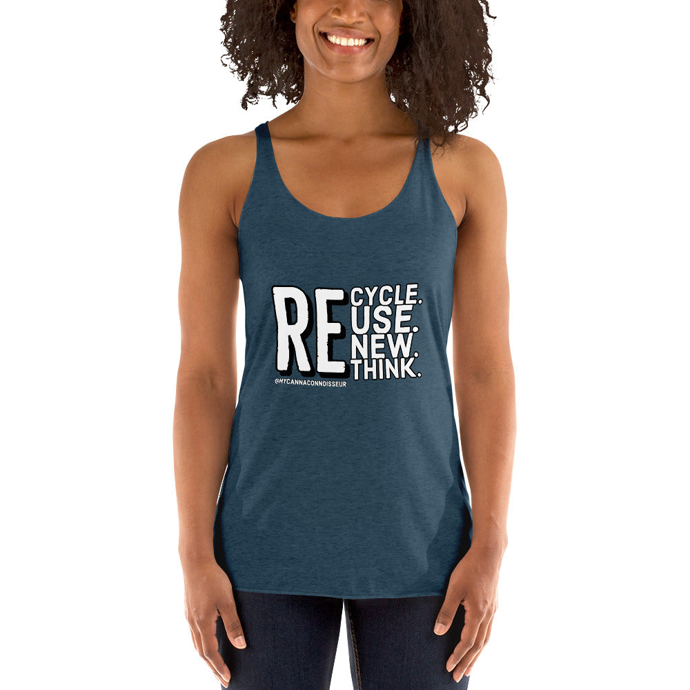 REUSE Women's Racerback Tank - Smoke N’ Poke