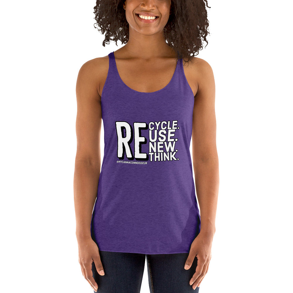 REUSE Women's Racerback Tank - Smoke N’ Poke