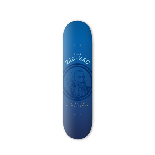 Zig-Zag Blue Skateboard - (1 Count)