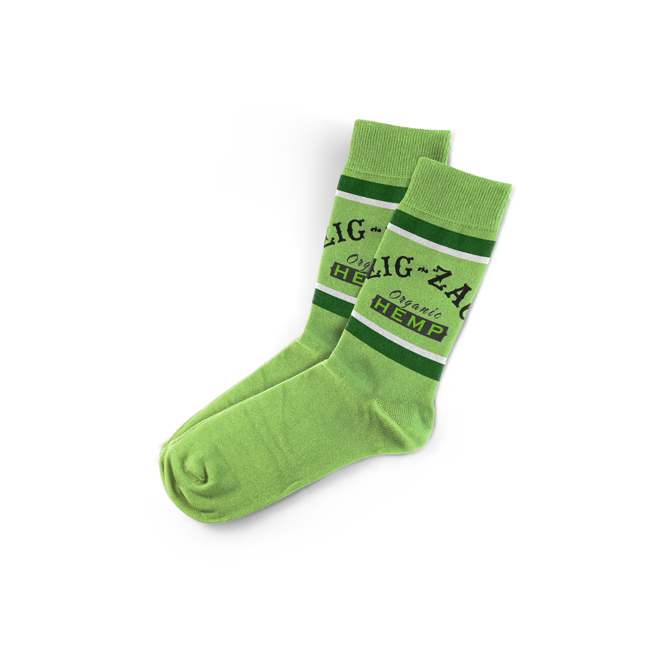 Zig-Zag Classic Socks - Hemp Green - Count)