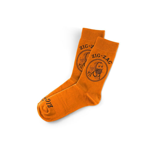 Zig-Zag Classic Socks - Orange - (1 Count)