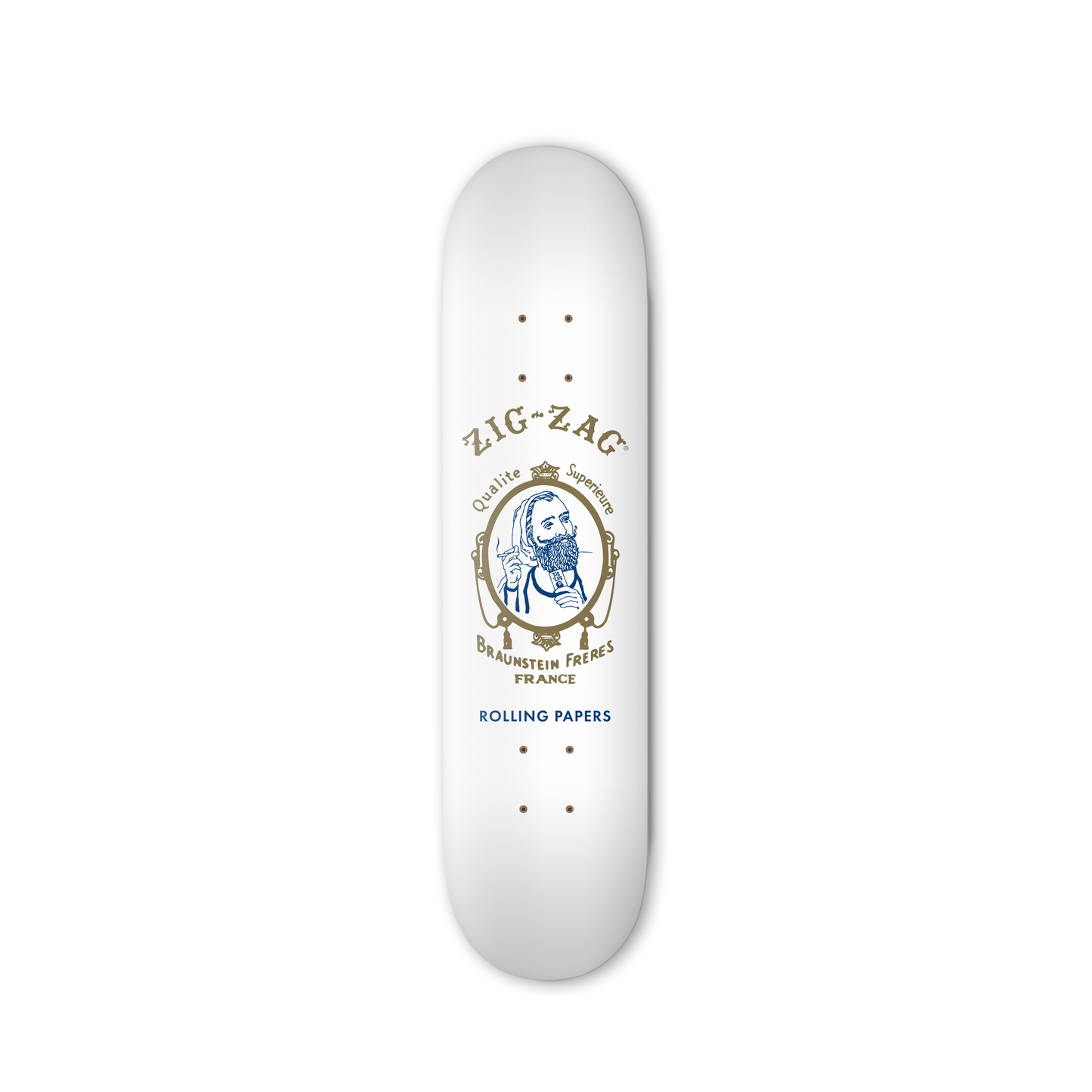 Zig-Zag Original White Skateboard - (1 Count)