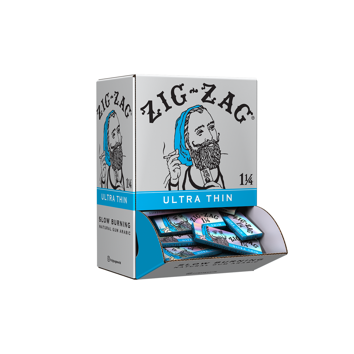 Zig-Zag Promo Display (48 Pack) - 1 1/4 Ultra Thin Papers - (1 Count)