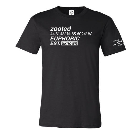 Zooted Euphoric Black T Shirt (1 Count, 3 Count, OR 6 Count)