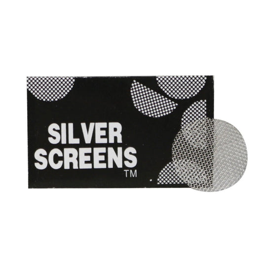 100PC SET - Pipe Screen Filters - 1/2" / Silver - Smoke N’ Poke