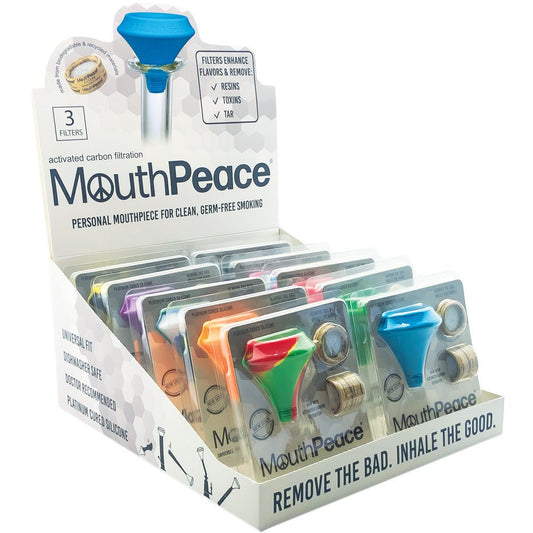 10PC DISP - MouthPeace Silicone Mouthpiece Starter Kit- Asst - Smoke N’ Poke