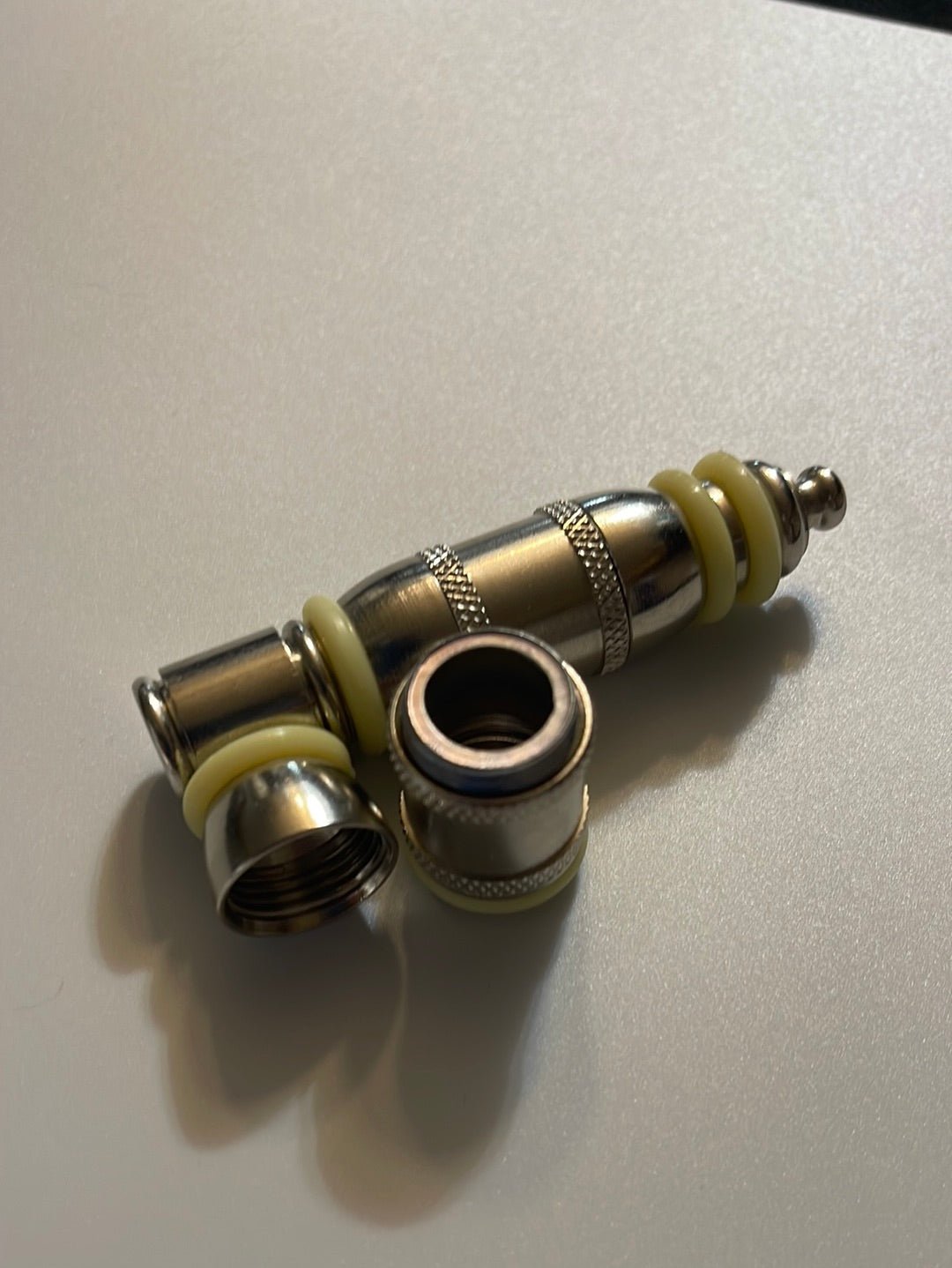 3” XL Filter Bowl and Chamber Glow Ring Metal Pipe - MyCannaConnoisseur