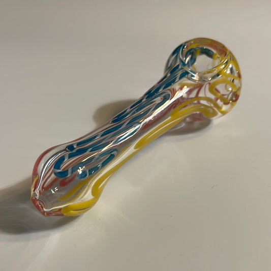 5" Frit Head Pipe w/ Multiple Colors - MyCannaConnoisseur