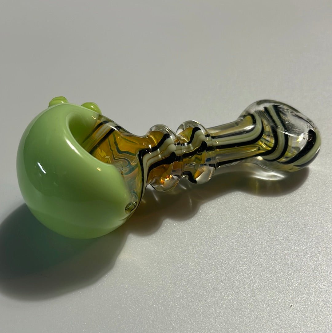 5” Multi Colored Swirl Glass Hand Pipe - MyCannaConnoisseur