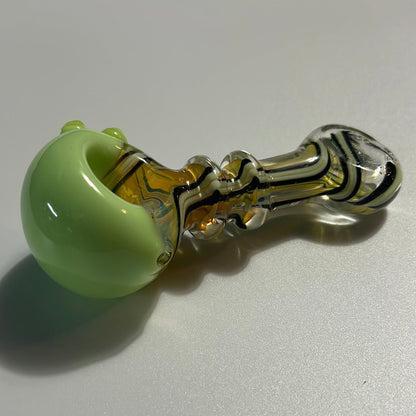 5” Multi Colored Swirl Glass Hand Pipe - MyCannaConnoisseur