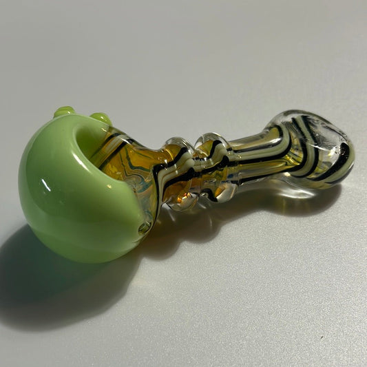5” Multi Colored Swirl Glass Hand Pipe - MyCannaConnoisseur