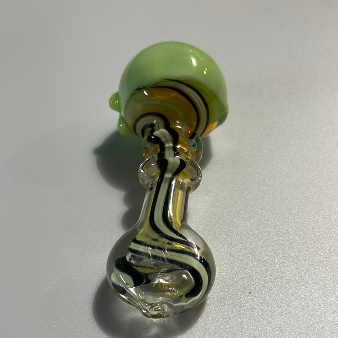 5” Multi Colored Swirl Glass Hand Pipe - MyCannaConnoisseur
