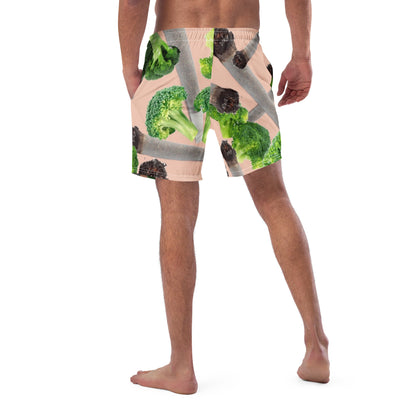 Cones & Broccoli Men's Swim Trunks - Smoke N’ Poke