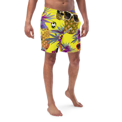 Men's Pineapple Express Swim Trunks - Smoke N’ Poke