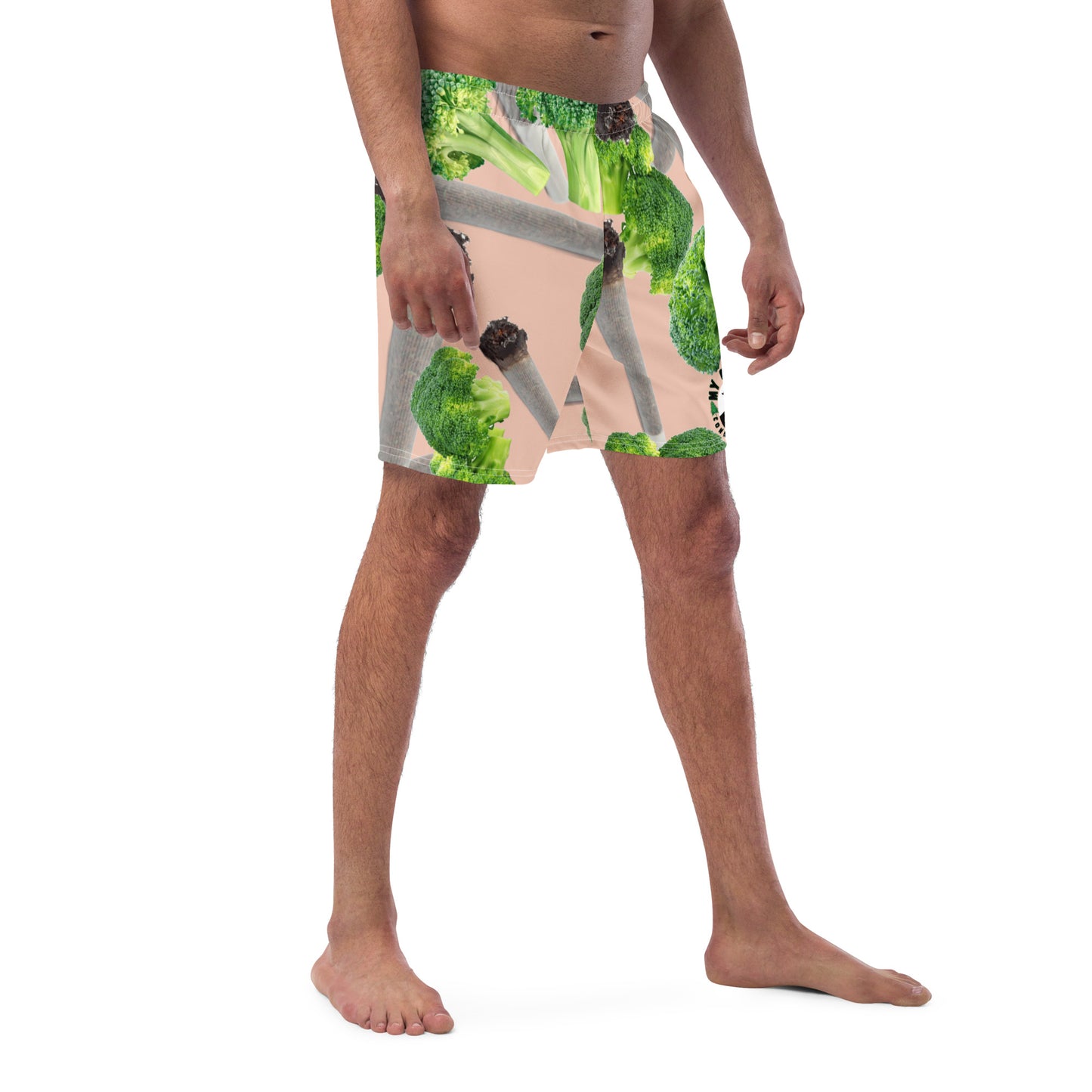 Cones & Broccoli Men's Swim Trunks - Smoke N’ Poke