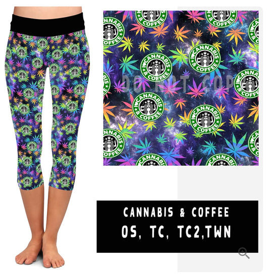 Galaxy Creations Cannabis & Coffee Leggings - Smoke N’ Poke