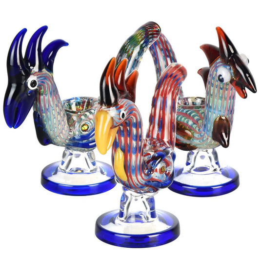 Euphoric Rooster w/ Stand Hand Piece - 5.5" - Smoke N’ Poke