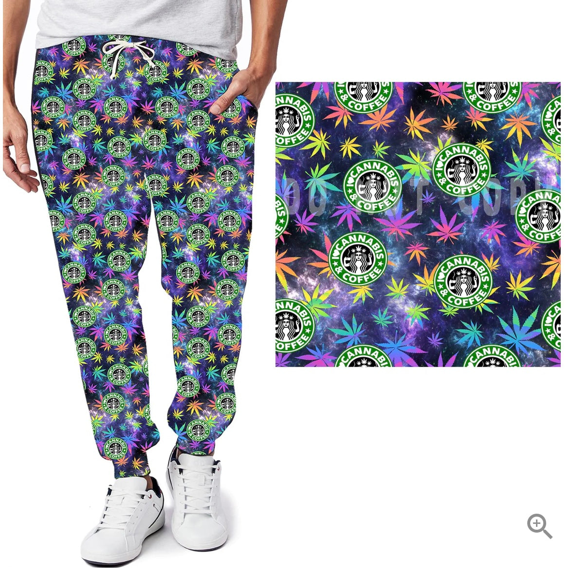 Galaxy Creations Cannabis & Coffee Leggings - Smoke N’ Poke