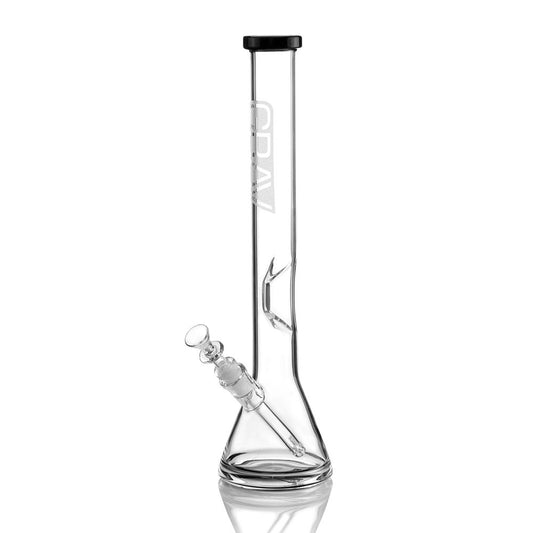Grav Labs Beaker Water Pipe - 16"/ 14mm Female - Black - Smoke N’ Poke