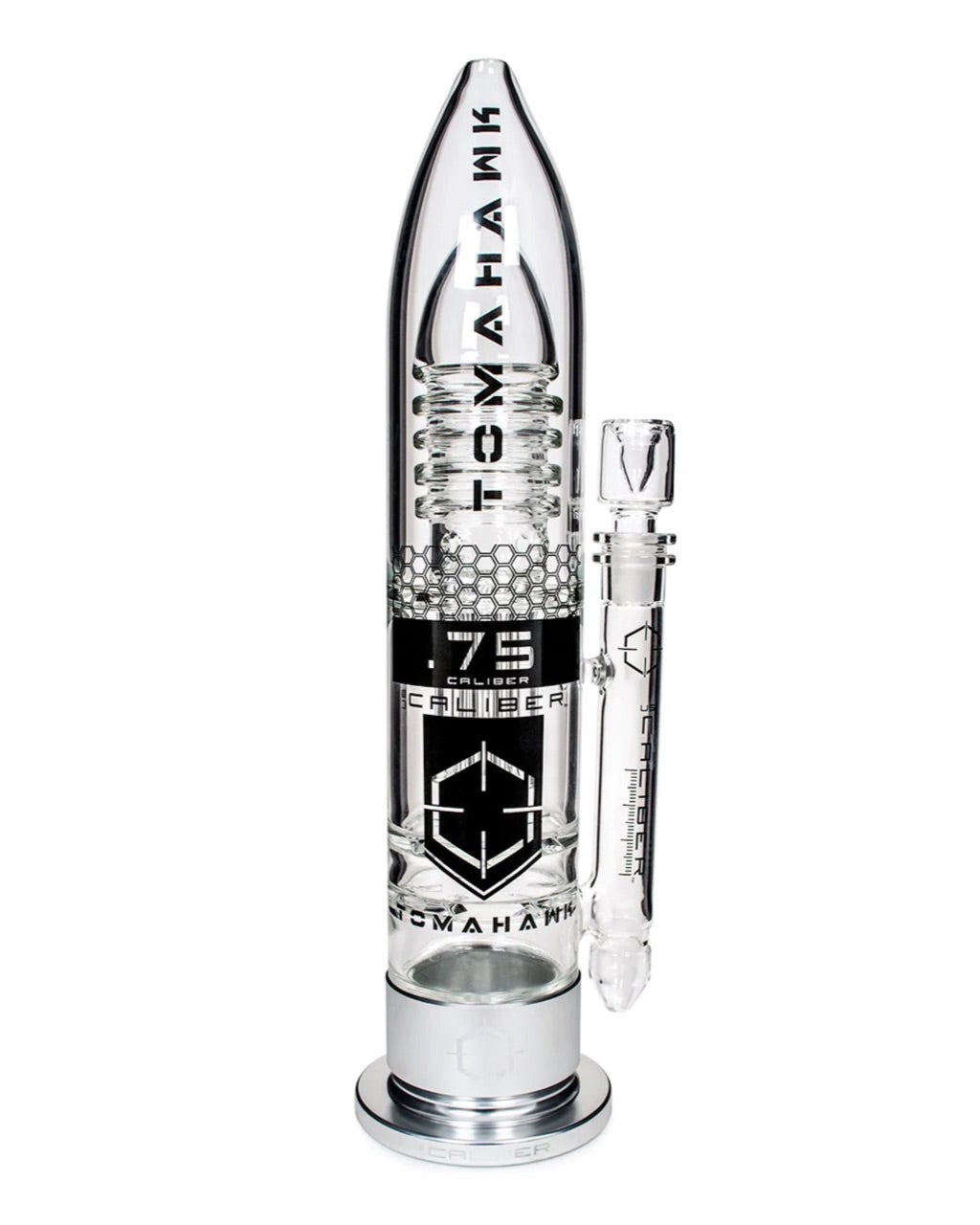 US Caliber .75 Caliber Tomahawk Glass Bong - Smoke N’ Poke