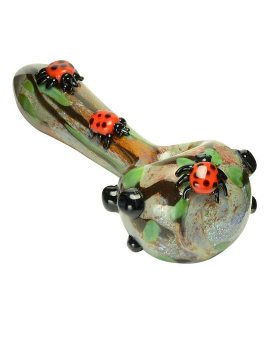 Empire Glassworks Lady Bug Mini Spoon Pipe - Smoke N’ Poke