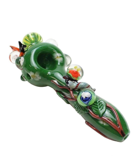 Empire Glassworks Small Garden Critters Spoon Pipe - Smoke N’ Poke