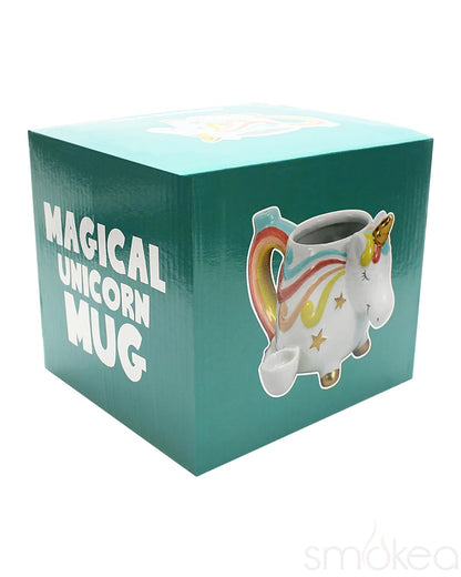Ceramic Unicorn Coffee Mug Pipe - Smoke N’ Poke