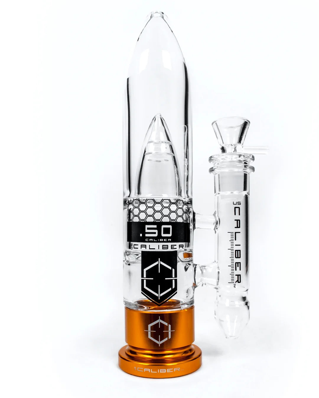 US Caliber .50 Caliber Glass Bong - Gold - Smoke N’ Poke