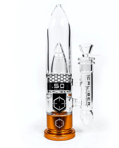 US Caliber .50 Caliber Glass Bong - Gold - Smoke N’ Poke