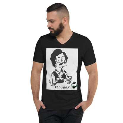 Escobart V-Neck T-Shirt - Smoke N’ Poke